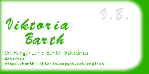 viktoria barth business card