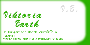 viktoria barth business card